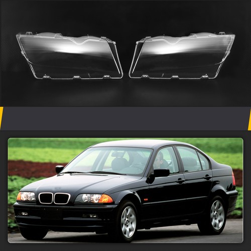 Paar Scheinwerferglas Streuscheibe Klar Satz passend für BMW 3er E46 1998-2001