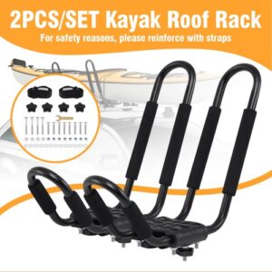 2x Kajakträger Kajakhalter Auto Dachträger Bootshalter Bootsträger Universal