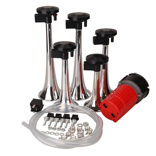 5 Klang La Cucaracha Melodie Hupe mit Kompressor 125dB 12 Volt