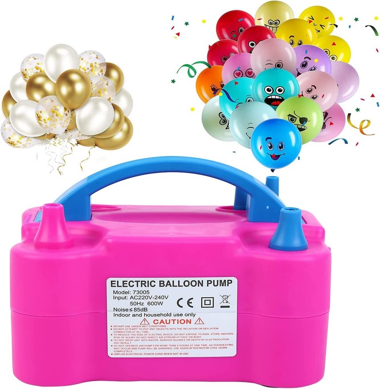 600W Elektrische Luftballonpumpe Ballonpumpe Aufblasgerät Luftballon Pumpe DE