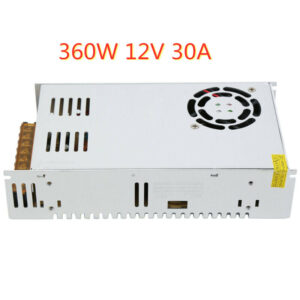 12V 30A LED Schaltnetzteil Trafo Netzteil Treiber Treiber 360W DC für LED-Streifen
