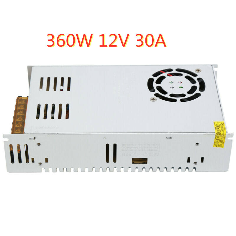 12V 30A LED Schaltnetzteil Trafo Netzteil Treiber Treiber 360W DC für LED-Streifen