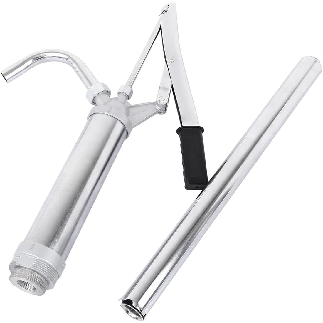 H-YEEU Ölfasspumpe Hebelbetrieb Ausziehbar für 60L & 200L Metallfässer Öl Handpumpe mit Rutschfestem Griff 20L/min für Motoröl, Getriebeöl, Diesel Leichtes Gusseisen - Image 3