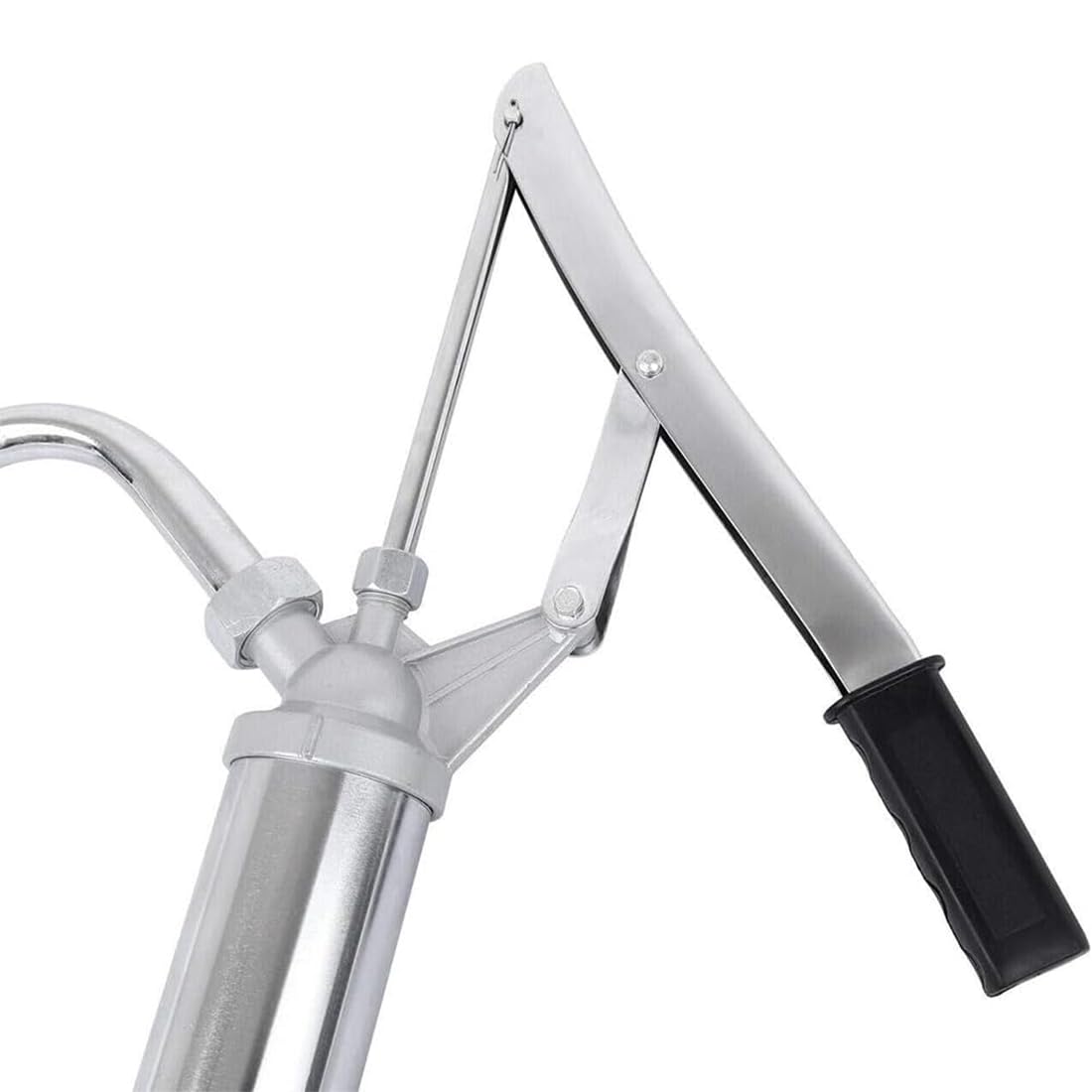 H-YEEU Ölfasspumpe Hebelbetrieb Ausziehbar für 60L & 200L Metallfässer Öl Handpumpe mit Rutschfestem Griff 20L/min für Motoröl, Getriebeöl, Diesel Leichtes Gusseisen - Image 4