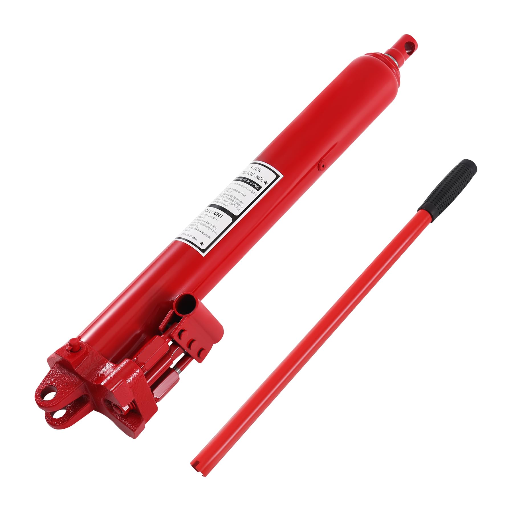H-YEEU Hydraulikzylinder 8T Hub mit Doppelpumpe Hydraulikzylinder Teleskopzylinder bis 112cm Motorkran Getriebeheber - Image 2