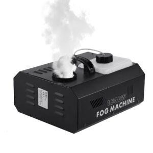 H-YEEU 1500W Nebelmaschine Unterstützt DMX Funktion & Funkfernbedienung, Tragbare Effektmaschine für DJ Auftritte, Party, Halloween, Hochzeiten, Weihnachten und weitere Veranstaltungen - 1 Stück
