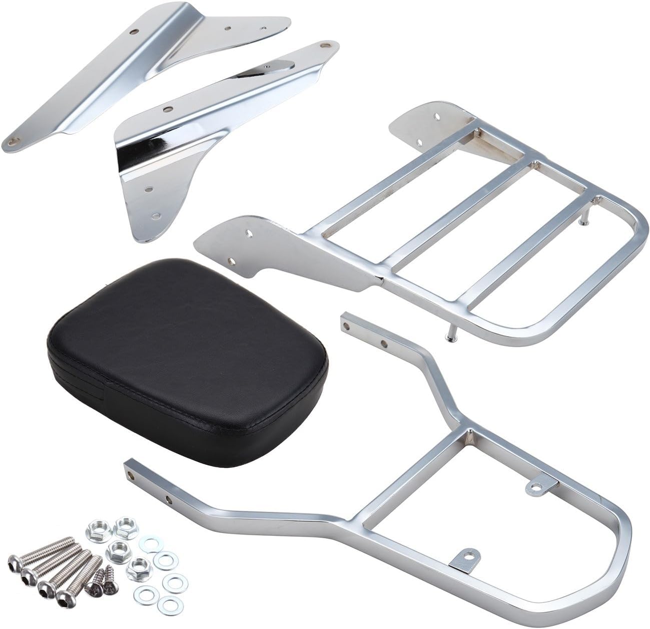 H-YEEU Rückenlehne Sissy Bar Mit Gepäckträger Rückenlehne Pad Beifahrer Rückenkissen Pad für Honda Shadow VT600 VLX600 1999-2007 - Image 2