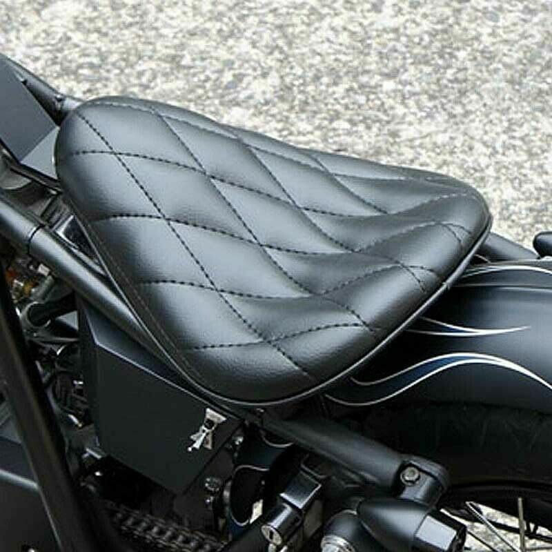 H-YEEU Motorrad PU Leder Solo Sitz, Motorrad Bobber Sitz Mit Frühling Grundplatte für Bobber Sportster XL1200 883 48 Dyna Softail - Image 2