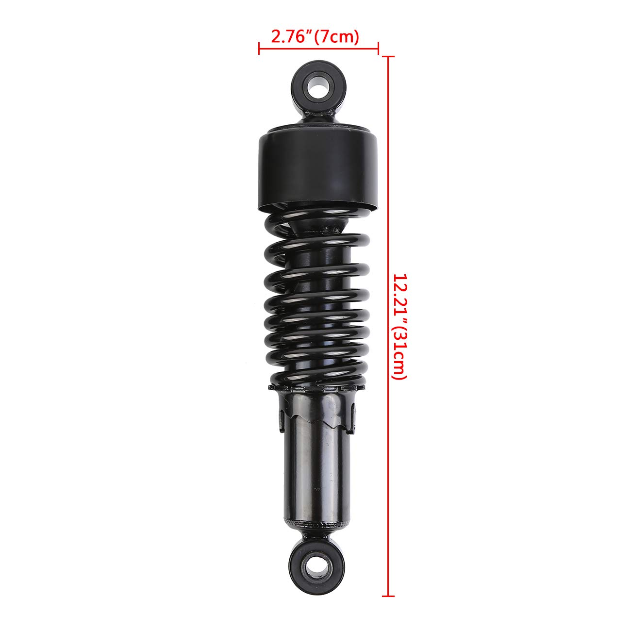 Samger Motorrad 267mm 10,5 "Hinterer Stoßdämpfer Hinterradaufhängung Fit für Harley Sportster 2004-2012 (Schwarz) - Image 2