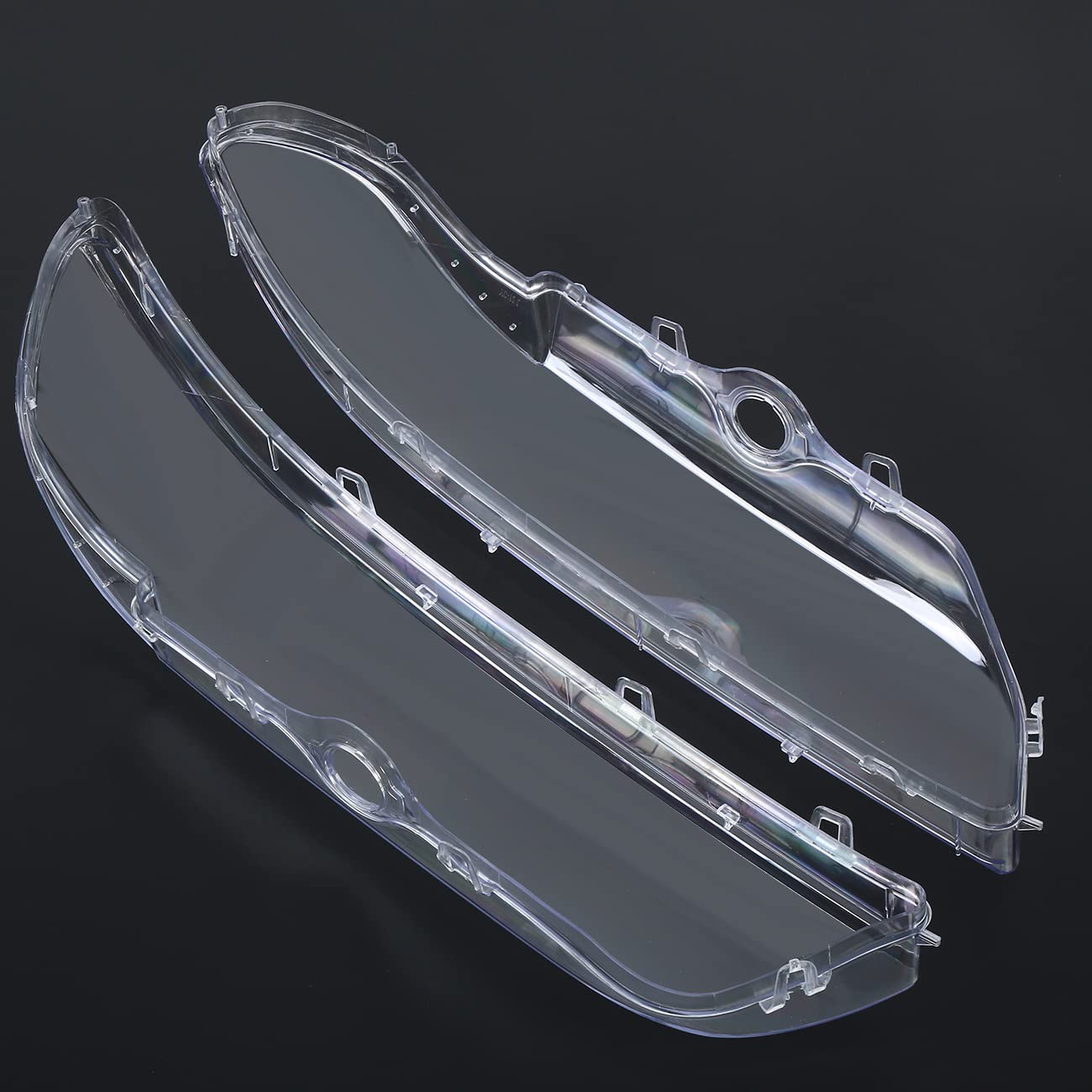 H-YEEU Paar Link & Rechts Scheinwerferglas Streuscheibe Abdeckung Fit für BMW E39 2000-2003 Frontscheinwerfer - Image 3