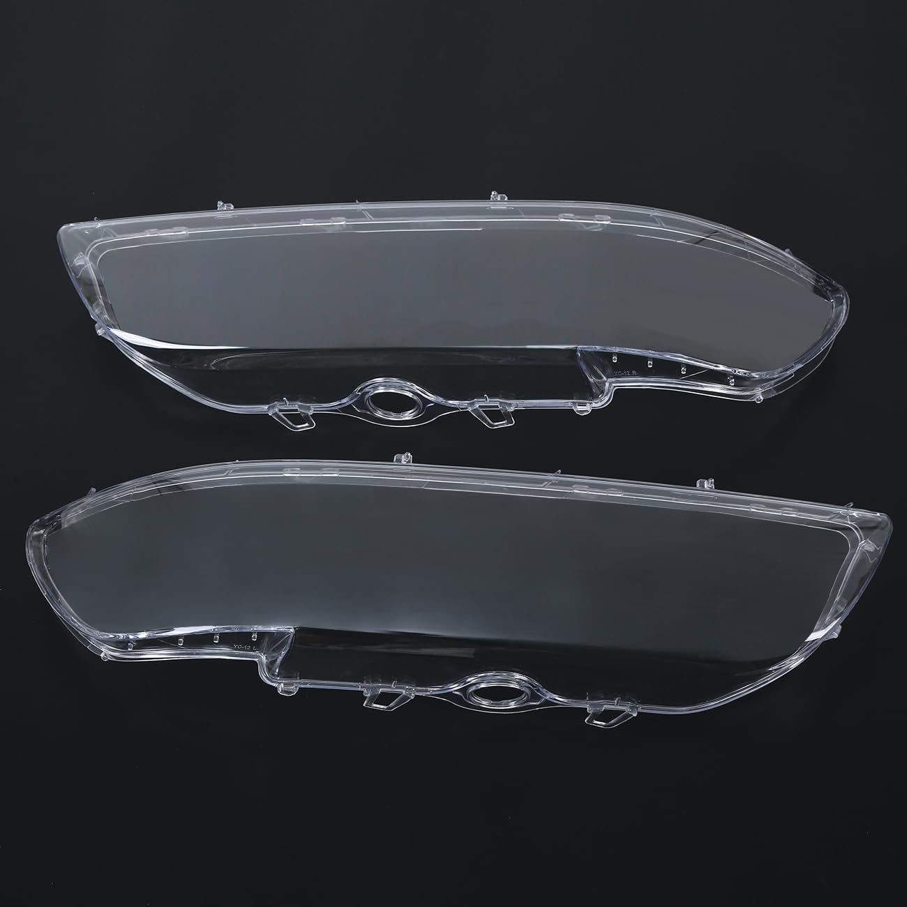 H-YEEU Paar Link & Rechts Scheinwerferglas Streuscheibe Abdeckung Fit für BMW E39 2000-2003 Frontscheinwerfer