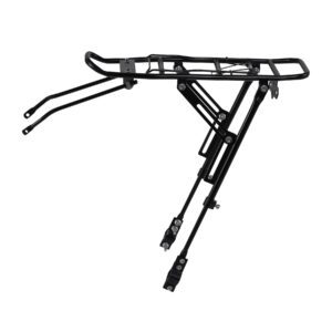KayEsampra Alu Fahrradgepäckträger, Für 24-29 Zoll, Belastbar bis 50 kg, Fahrrad Gepäckträger, MTB Mountainbike Rear Rack Schwarz