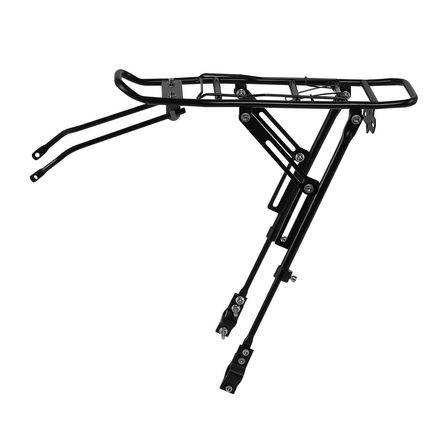 KayEsampra Alu Fahrradgepäckträger, Für 24-29 Zoll, Belastbar bis 50 kg, Fahrrad Gepäckträger, MTB Mountainbike Rear Rack Schwarz