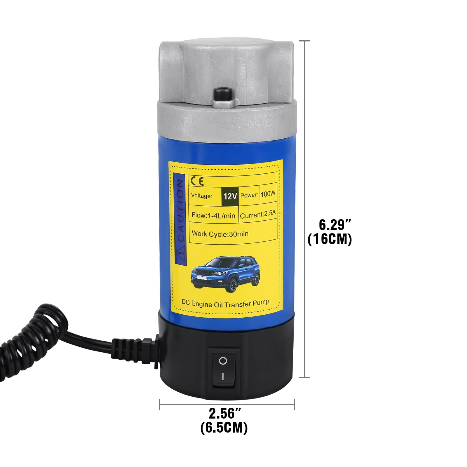 H-YEEU Dieselpumpe 12V 24V 100W Ölabsaugpumpe Kraftstoffpumpe Motoröl-Wechsel Diesel Umfüllpumpe Fluid ExtractorGeräuscharm Ausgestattet mit 3 Rohren - Image 2