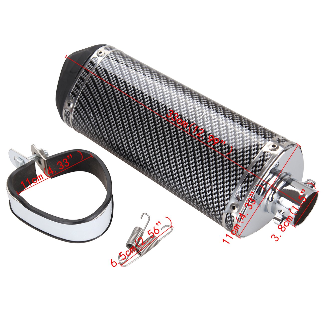 Sange 38mm Motorrad Auspuff Schalldämpfer für Dirt Bike Street Bike Scooter Atv Quad - Image 2