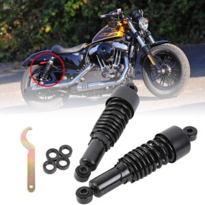 Samger Motorrad 267mm 10,5 "Hinterer Stoßdämpfer Hinterradaufhängung Fit für Harley Sportster 2004-2012 (Schwarz)