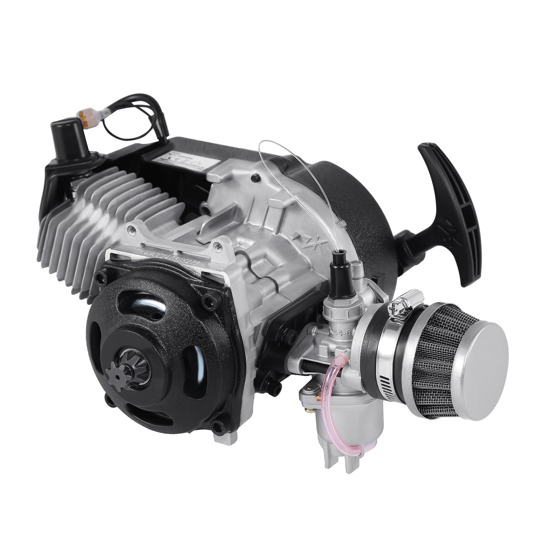 Samger Samger 49cc 2 takt Motor Mini Motor Pullstart Vergaser Luftfilter Kopf Dirt Bike Quad Pocket Bike