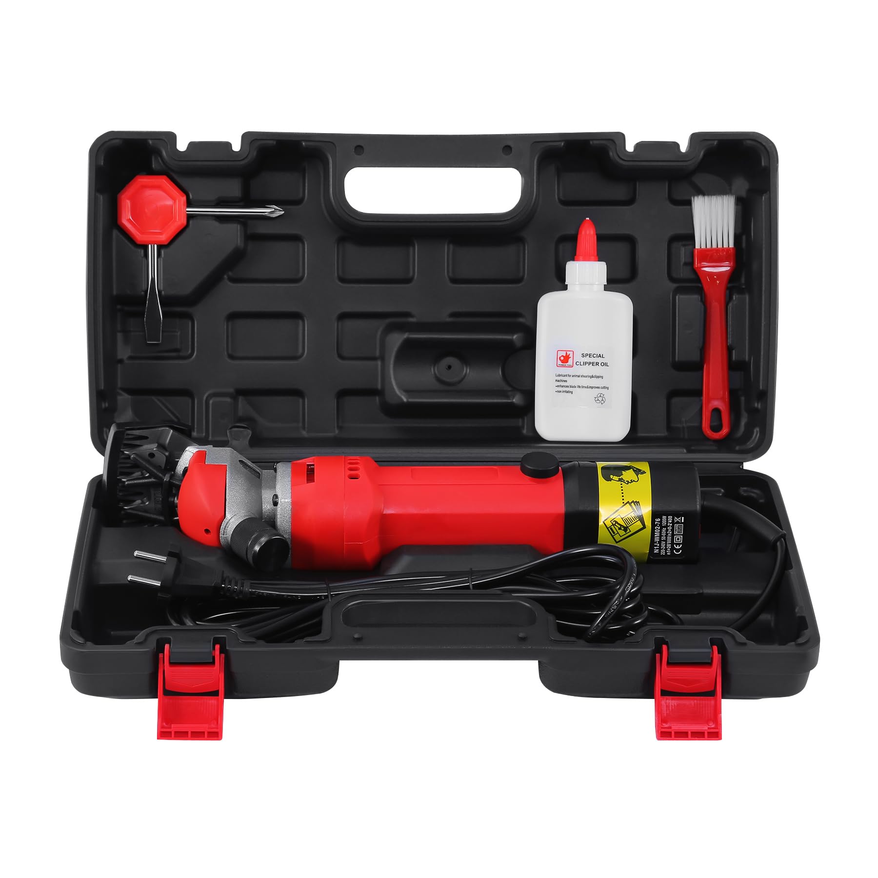 KayEsampra 1200W Fachmann Elektrische Schafschere, Tierpflege Schafschermaschine Alpakas, Ziegen und mehr, 6 Geschwindigkeiten Schwerlast Farm Livestock Haircut mit Koffer - Image 2