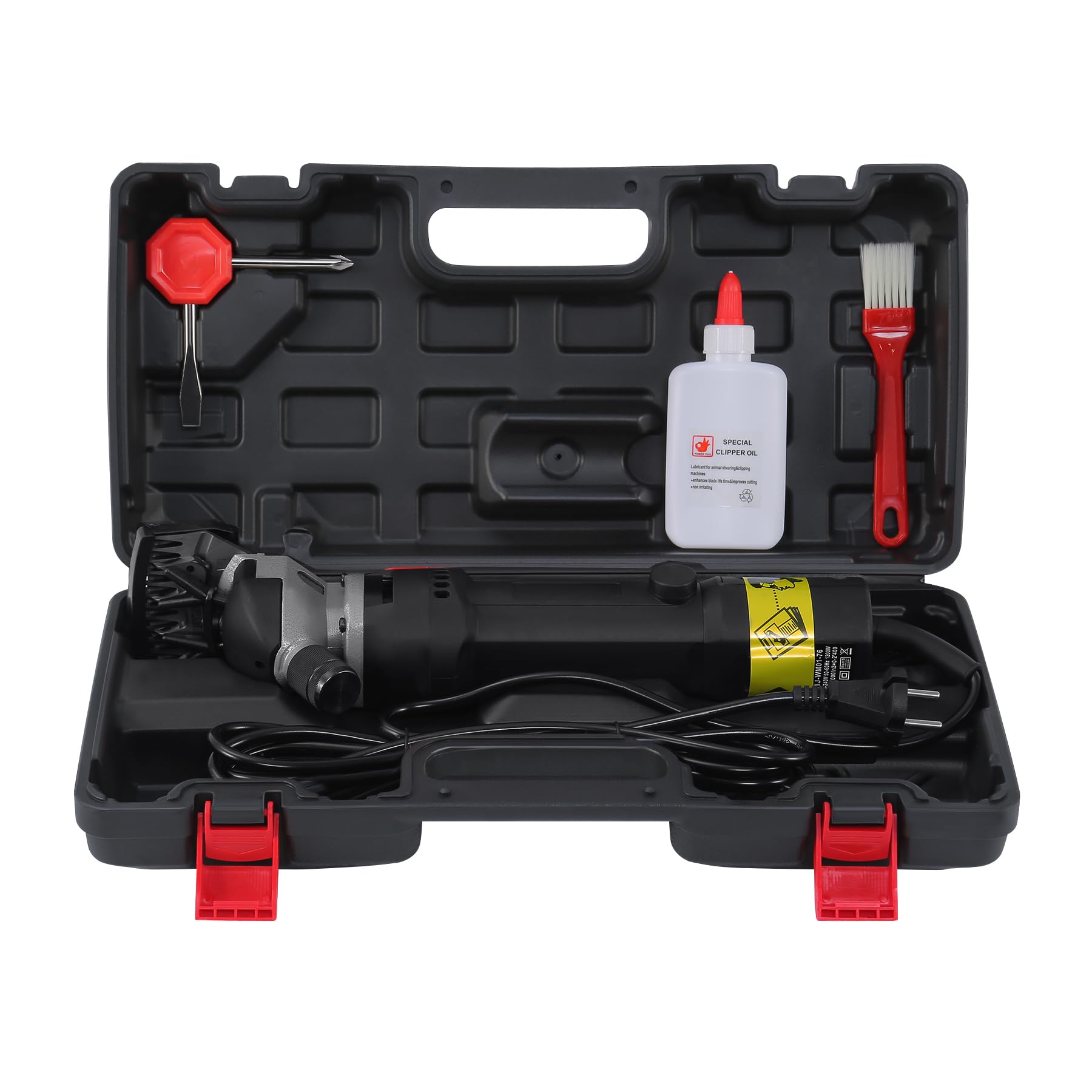 KayEsampra Elektrische Schafschurschere, 1200w professionelle Schafschurschere, Schafschere für Alpakas Ziegen Pferde Bauernhof mit Koffer - Image 2