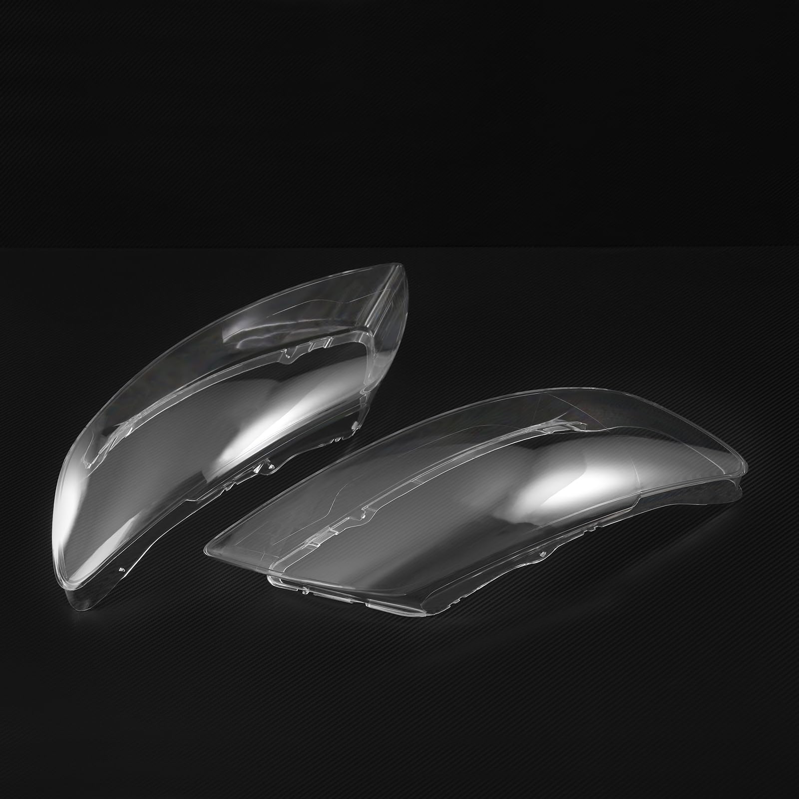 H-YEEU Scheinwerferglas Streuscheiben Abdeckung Links Rechts Kompatibel mit Audi Q7 2006-2015 - Image 2